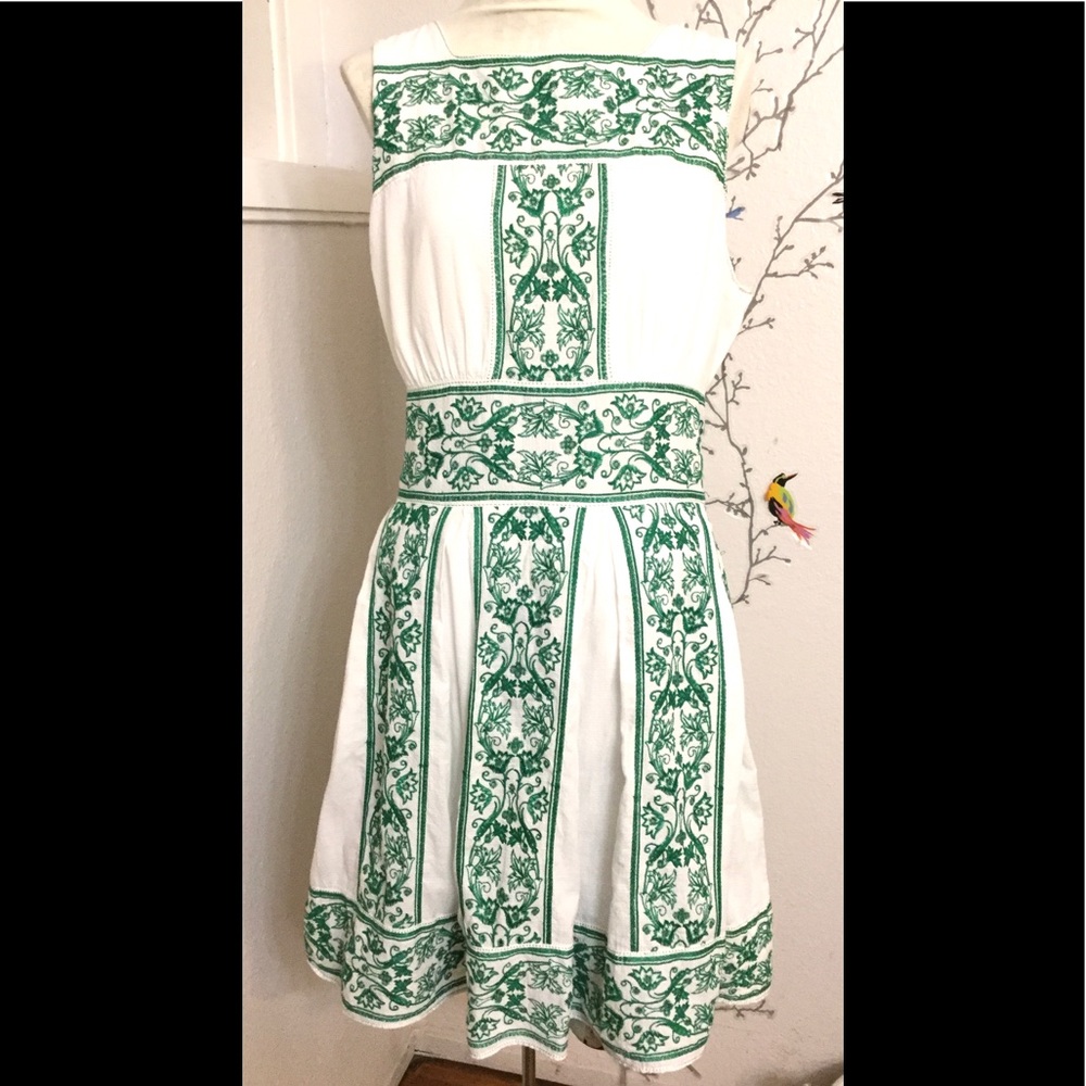 Max Studio Sleeveless Summer Cotton Embroidered